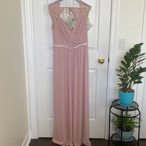 David’s Bridal Size 10 Bridesmaid Dress in Blush